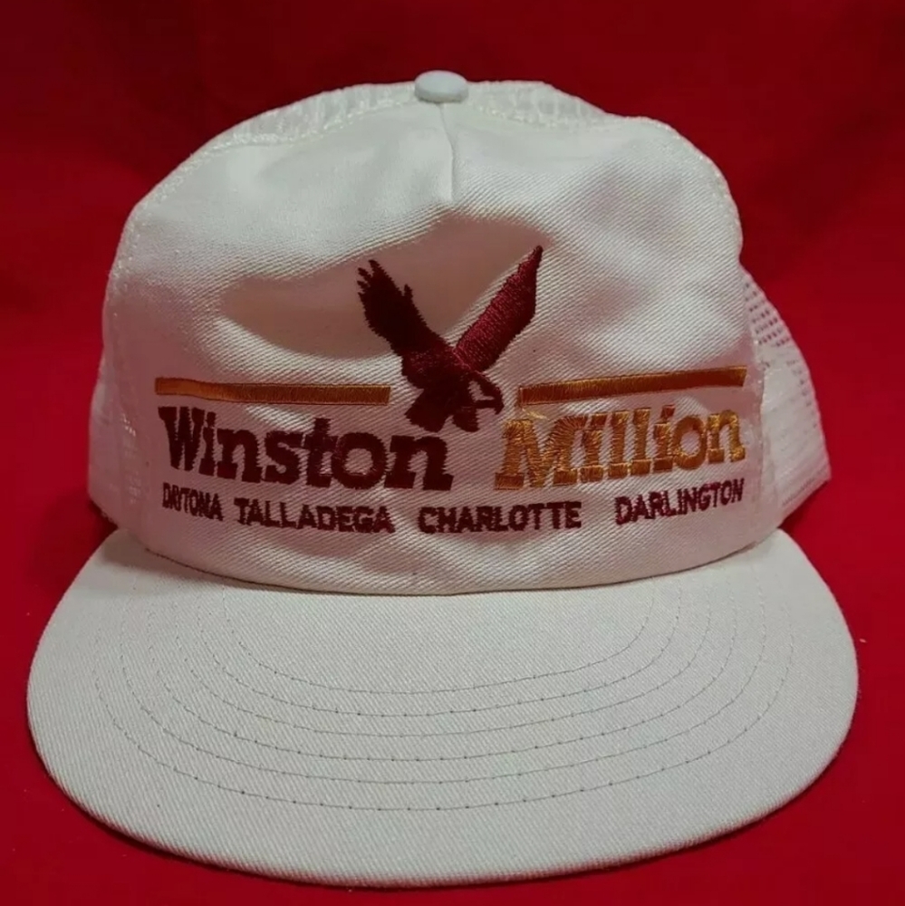 Vintage Winston Nascar Mesh Snapback Trucker Hat